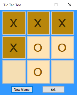 Tic Tac Toe Game in C# Free Source Code