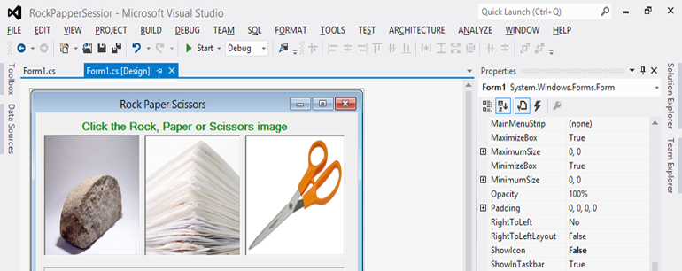 Rock paper scissors in C#
