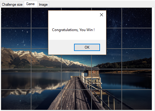 Jigsaw Puzzle Game using C#